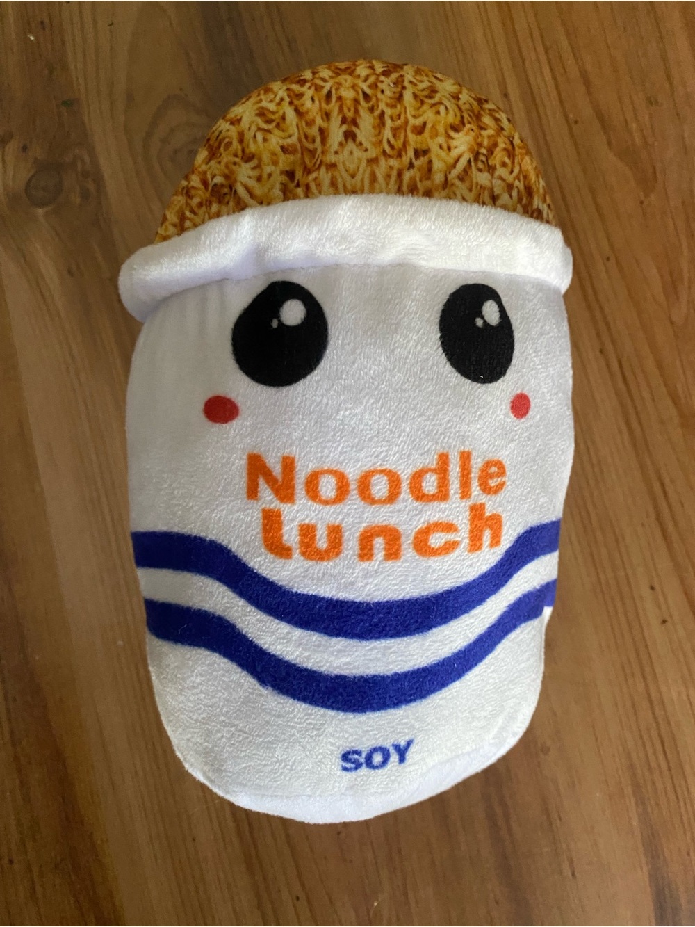 Ramen Noodle Lunch Soy Plush Kids Accessory - White & Yellow